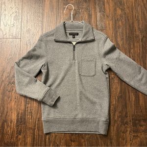 NWOT banana republic dark grey quarter zip sweatshirt